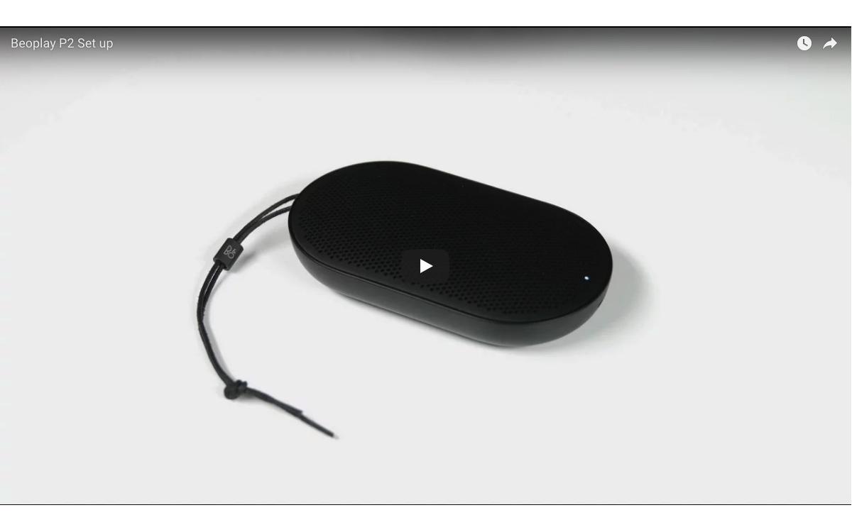 BEOPLAY P2 SETUP AND CONTROLS